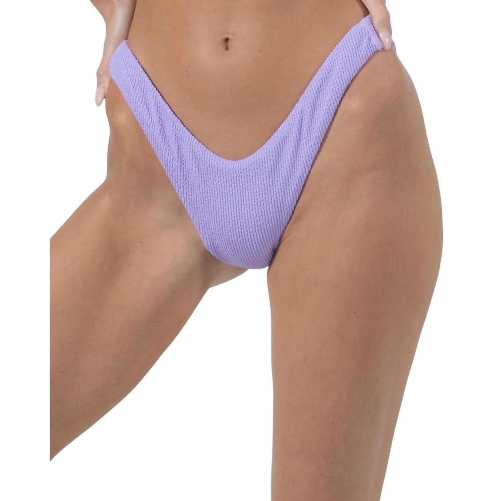 NEW ACQUA DE LUXE firenze high leg low rise bottom in lavender